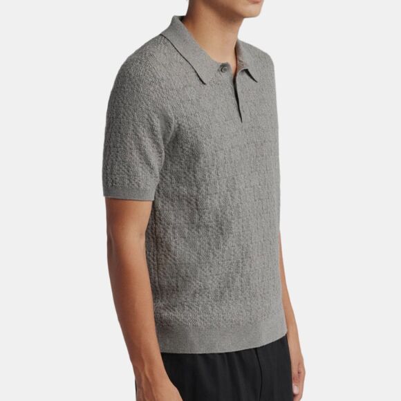 Wax London Naples Textured Knit Polo XL (Fits Large) Cotton Cashmere Sweater - Picture 14 of 15